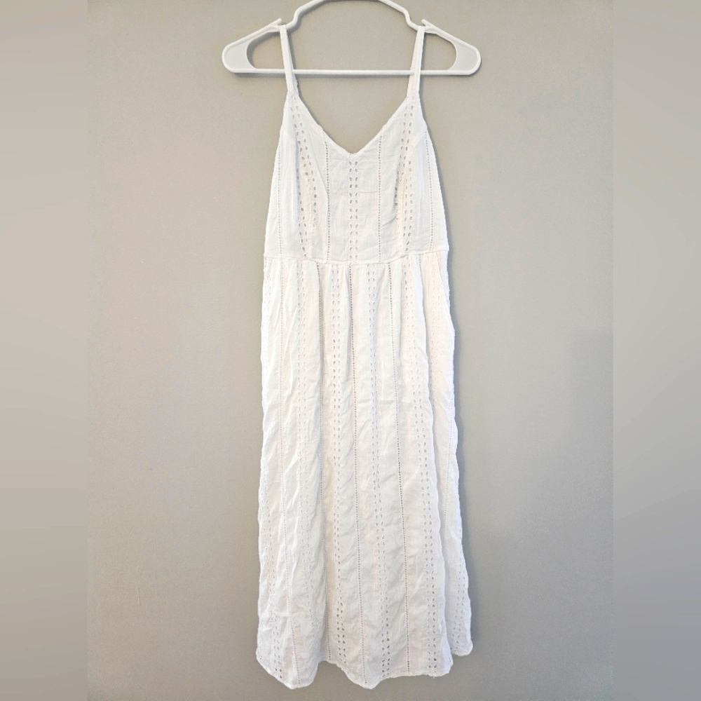 Strappy, Eyelet Dress with Pockets